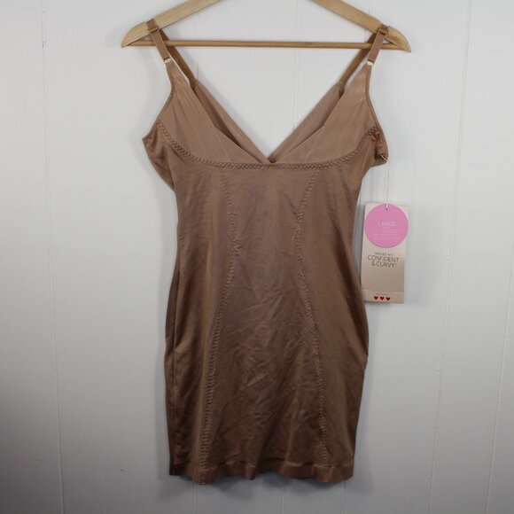 NWT  VICTORIA'S SECRET Shaping Slip with Panty Size Large Confident and Curvy - Picture 1 of 5